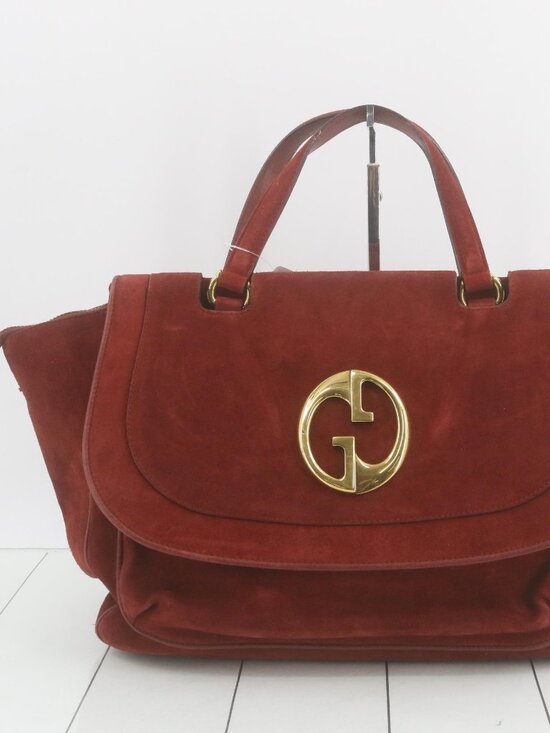 Gucci Handbags - Gucci Suede Bag